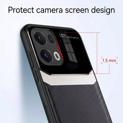 Oppo Reno 13 Pro 5G Premium Leather Lens Protective Case