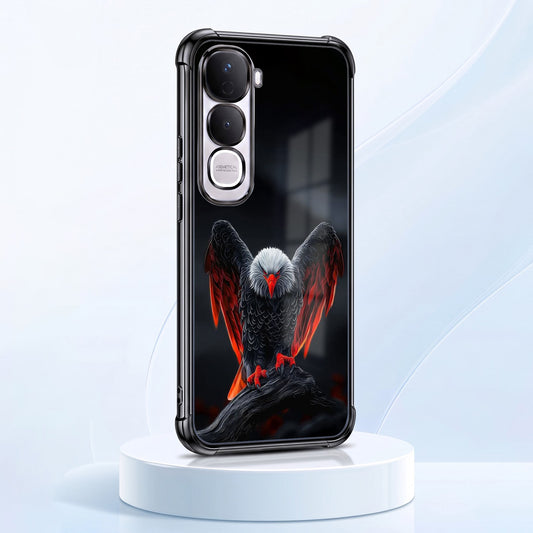 Vivo Y400 Pro 5G Premium Black Eagle Airbags Printed Back Case
