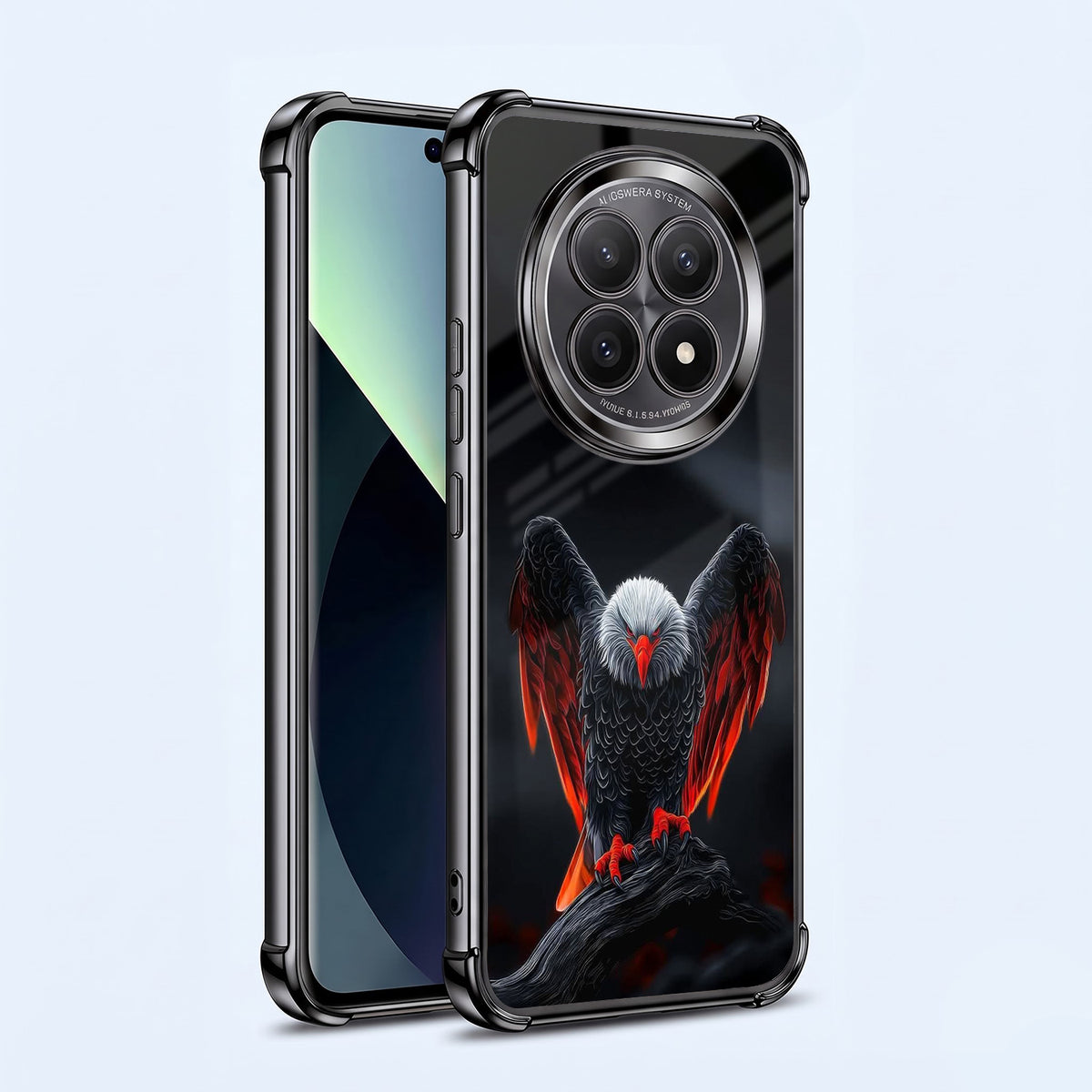 Oppo F29 5G Premium Black Eagle Airbags Printed Back Case