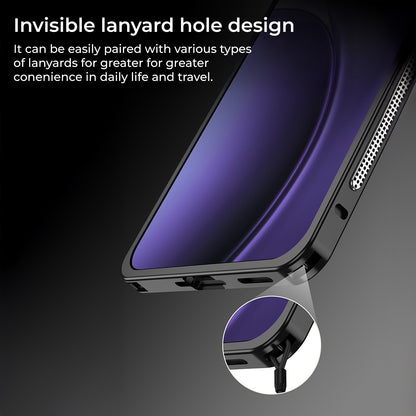Oppo Reno 14 5G Phone case with invisible lanyard hole design on a dark background