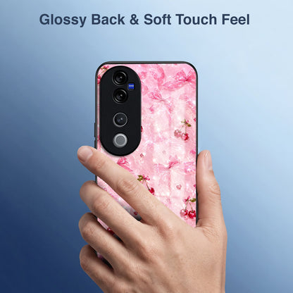 Vivo V40 Pro 5G Pink Cherry Blossom Acrylic Glass Back Case