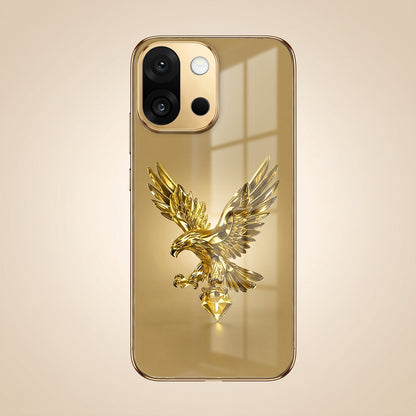 OnePlus 13s 5G Golden Eagle Gold Electroplated Glass Phone Back Case