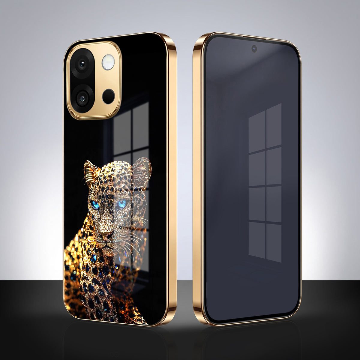 OnePlus 13s 5G Panther Gold Electroplated Glass Phone Back Case
