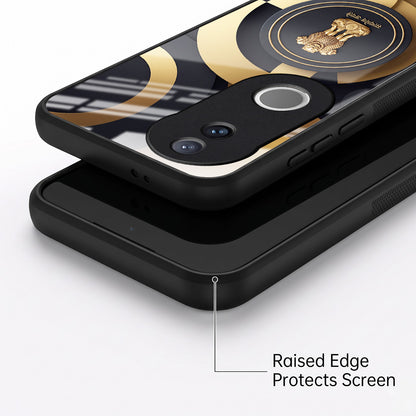 Vivo V50 5G Royal Emblem Acrylic Glass Back Case
