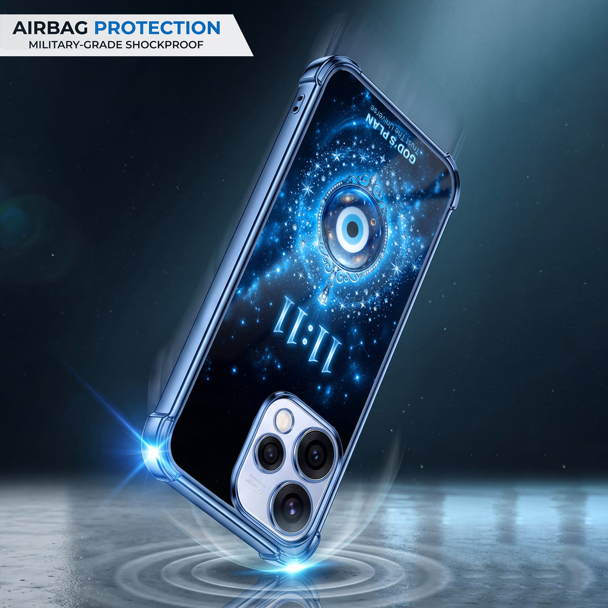 Oppo Reno 15 5G Premium God’s Plan Evil Eye Airbags Printed Back Case