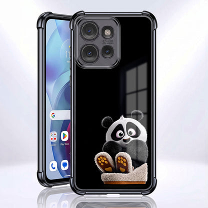 Motorola Edge 50 5G Cute Panda Airbags Printed Back Case