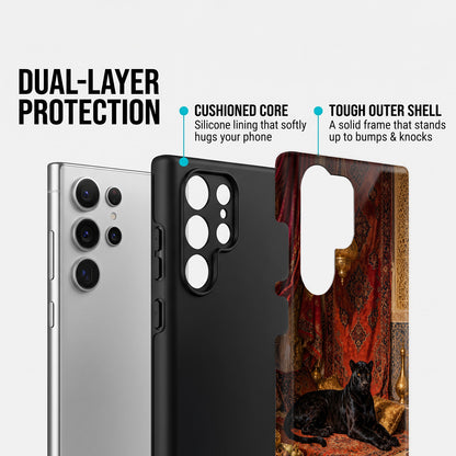 Samsung Galaxy S24 Ultra 5G Royal Black Panther Protective Case