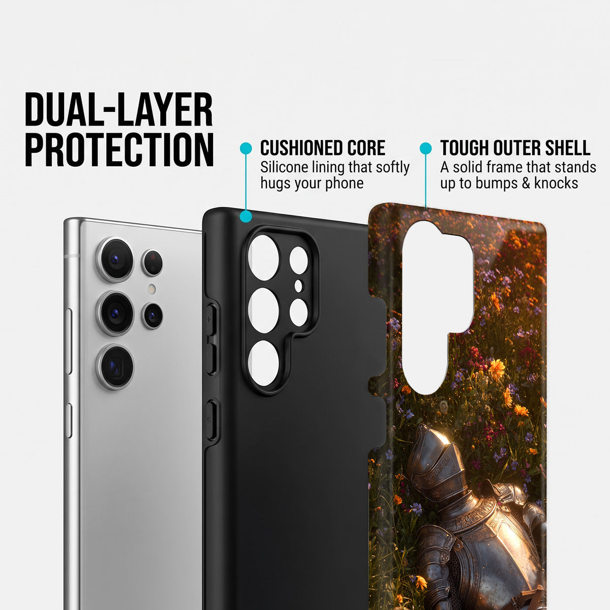 Samsung Galaxy S24 Ultra 5G Armored Knight Protective Case