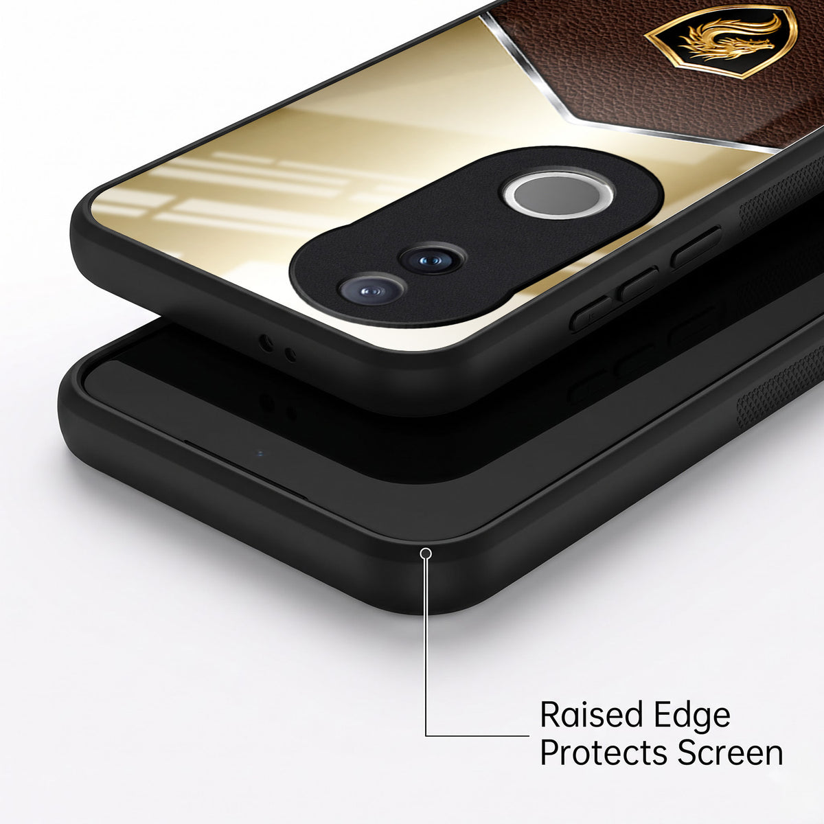 Vivo V50 5G Dragon Crest Acrylic Glass Back Case