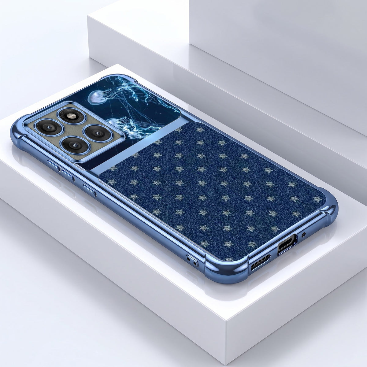 Motorola Edge 60 Pro 5G Galaxy Stars Dual-Tone Transparent Airbags Case