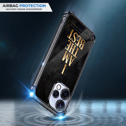 Oppo Reno 15 5G Premium I Am The Best Gold Airbags Printed Back Case