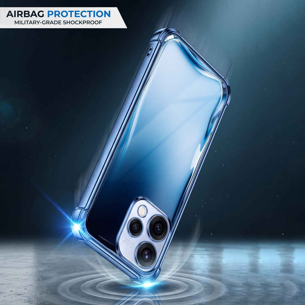 Oppo Reno 15 5G Premium Crystal Blue Airbags Printed Back Case