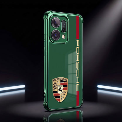Oppo Reno 14 5G Premium Green Porsche Logo Airbags Printed Back Case