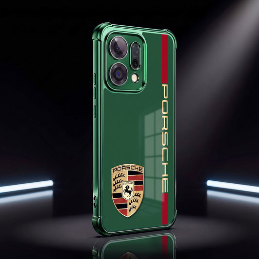 Oppo Reno 14 5G Premium Green Porsche Logo Airbags Printed Back Case