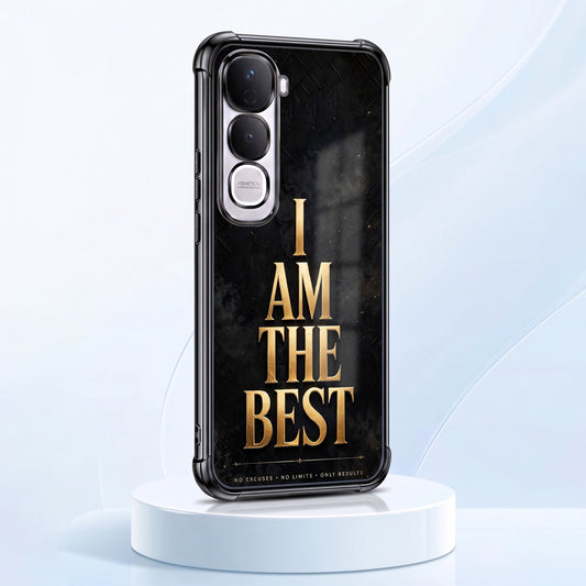 Vivo Y400 Pro 5G Premium I Am The Best Gold Airbags Printed Back Case
