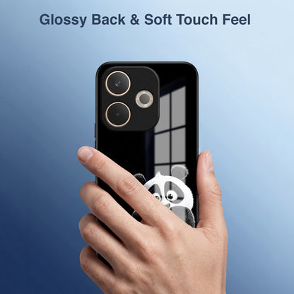 Oppo A5 Pro 5G Cute Panda Acrylic Glass Back Case