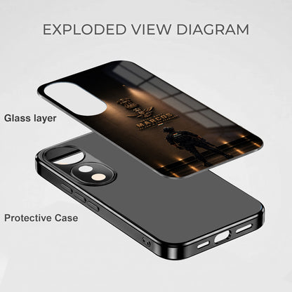Vivo V40 Pro 5G Indian Navy Marcos Black Electroplated Glass Phone Back Case