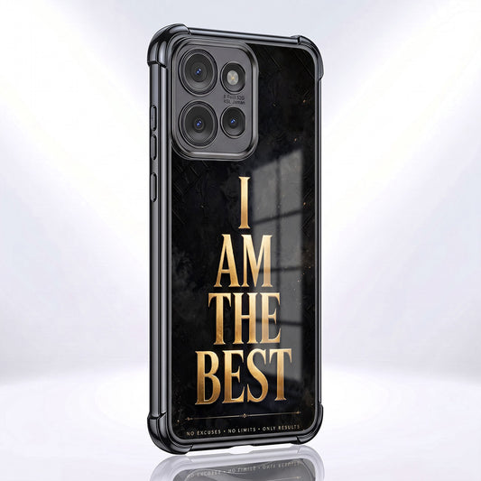 Motorola Edge 50 5G Premium I Am The Best Gold Airbags Printed Back Case
