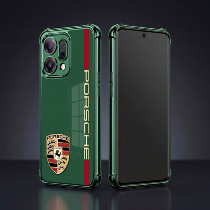 Oppo Reno 14 5G Premium Green Porsche Logo Airbags Printed Back Case