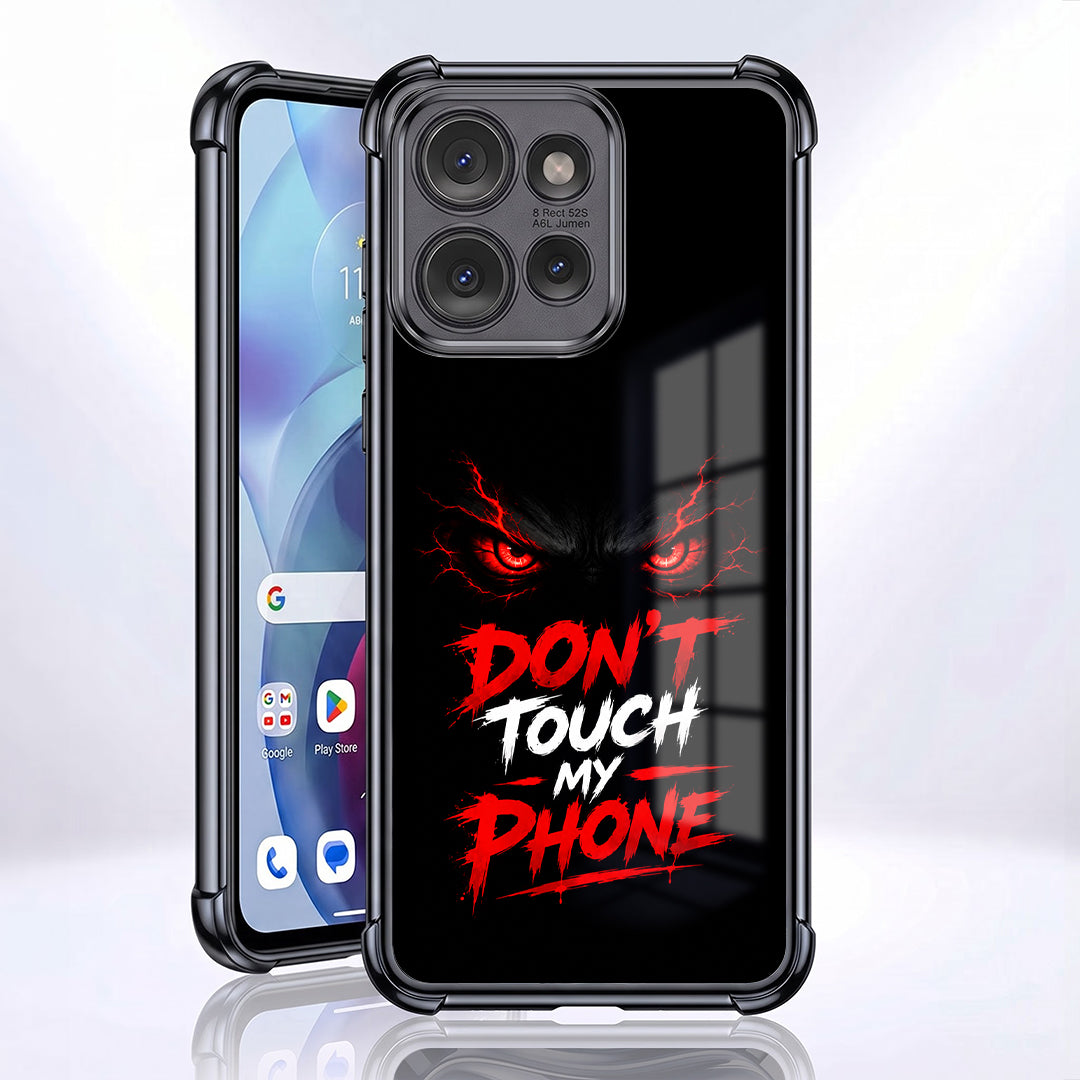 Motorola Edge 50 5G Don't Touch My Phone Airbags Printed Back Case