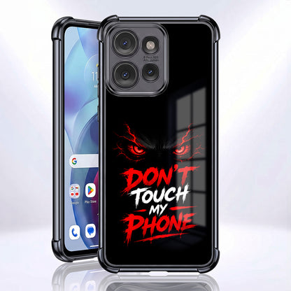Motorola Edge 50 5G Don't Touch My Phone Airbags Printed Back Case