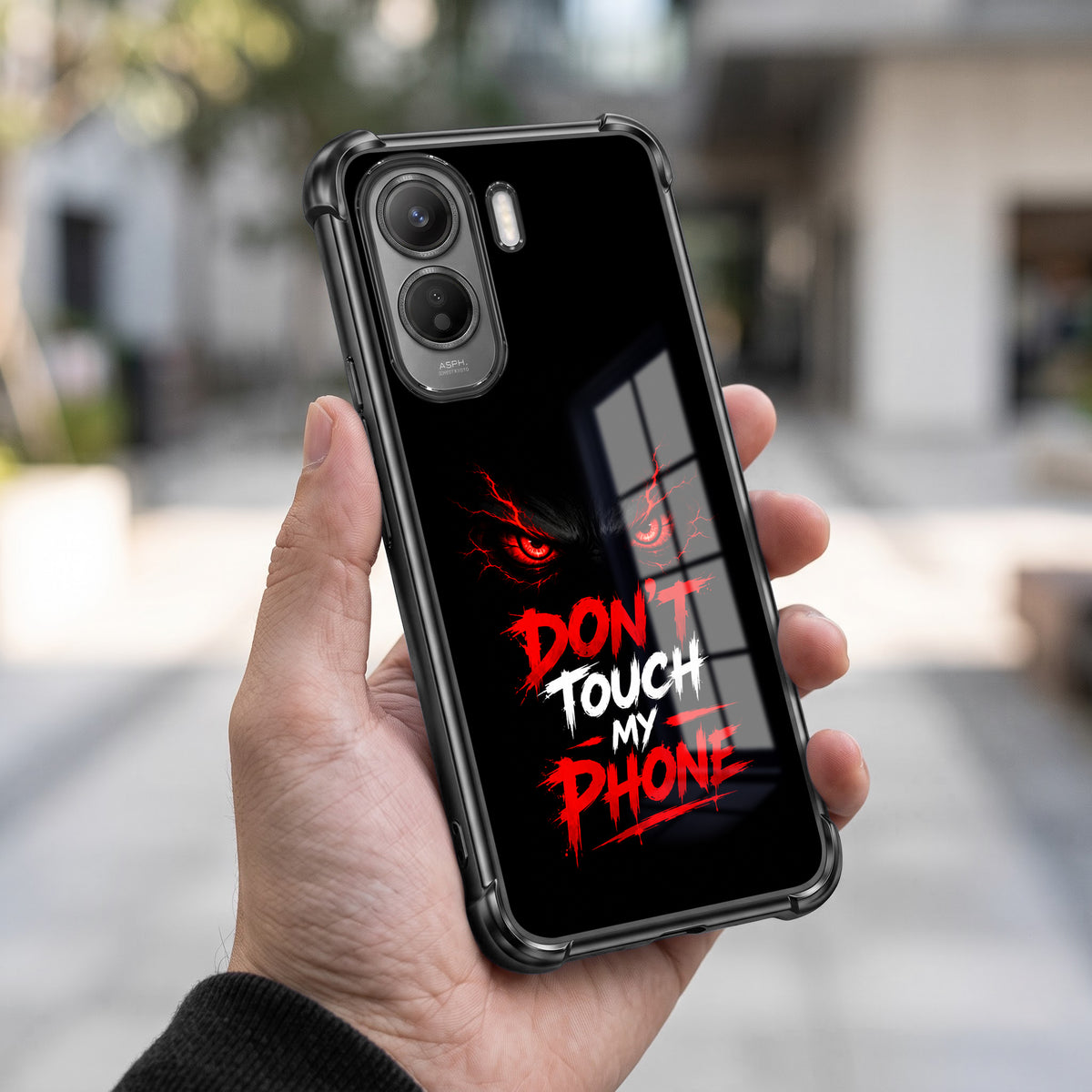 Vivo T5 Pro 5G Don't Touch My Phone Airbags Printed Back Case