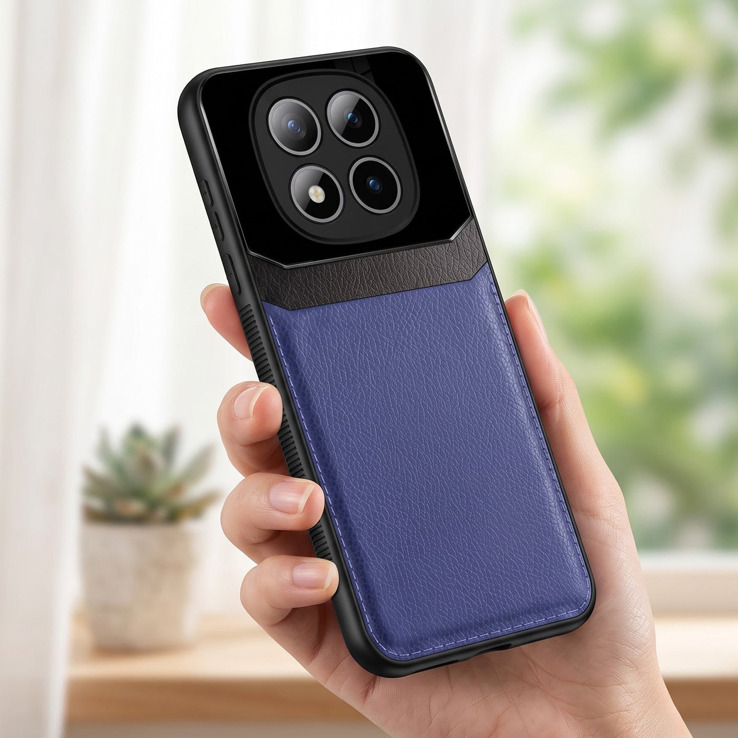 Redmi Note 15 Pro+ 5G Premium Leather Lens Protective Case