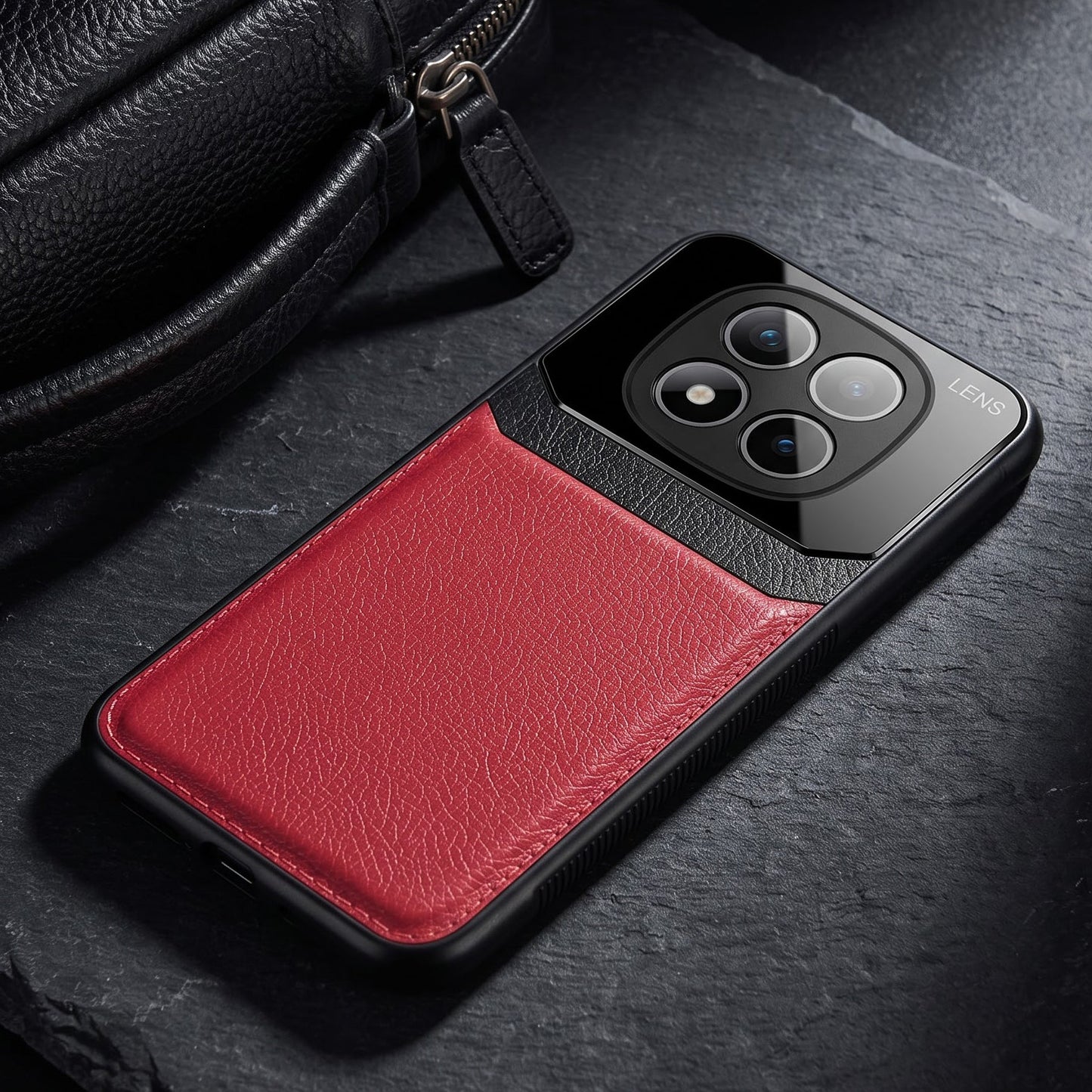 Redmi Note 15 Pro+ 5G Premium Leather Lens Protective Case