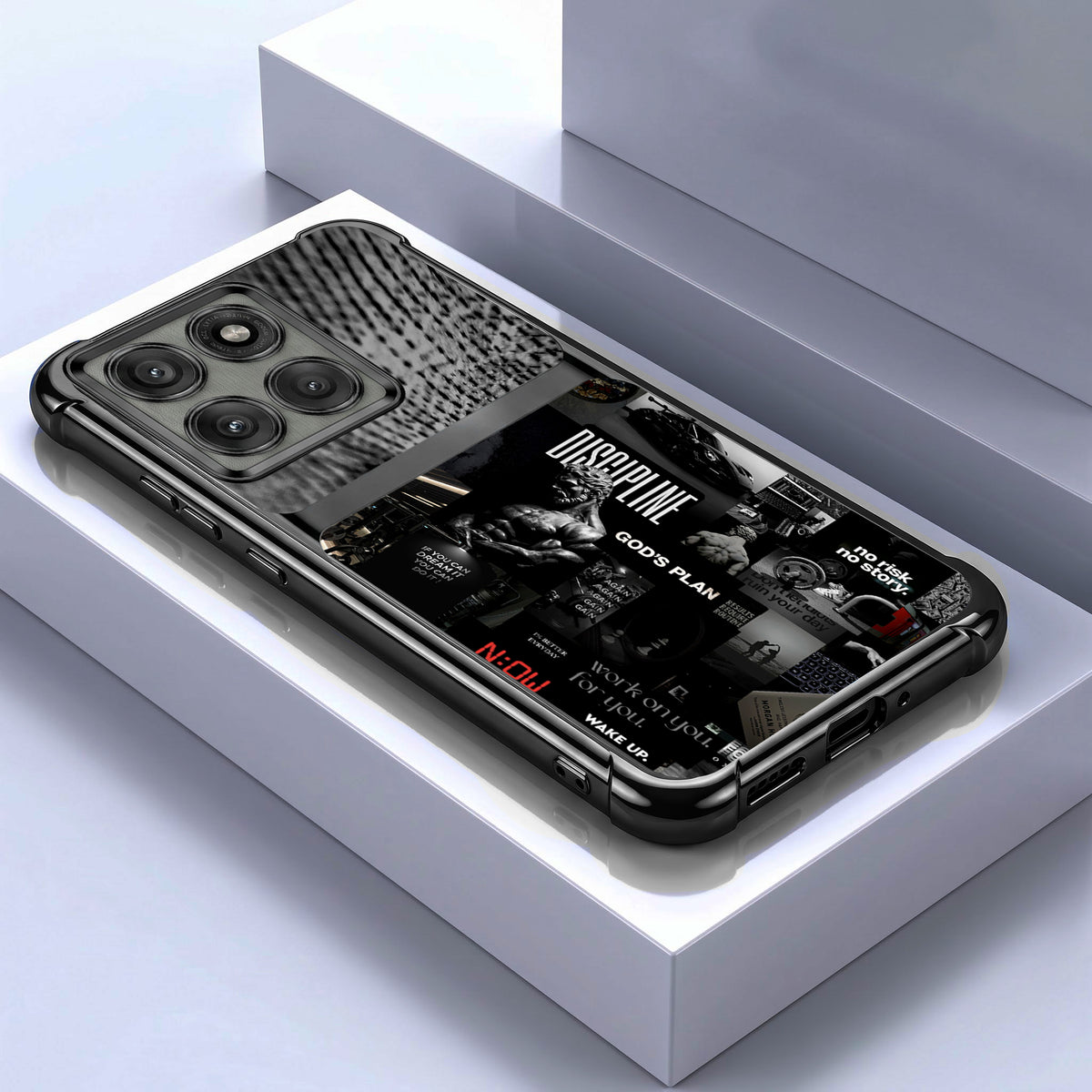 Motorola Edge 60 Pro 5G Dark Academia Dual-Tone Transparent Airbags Case