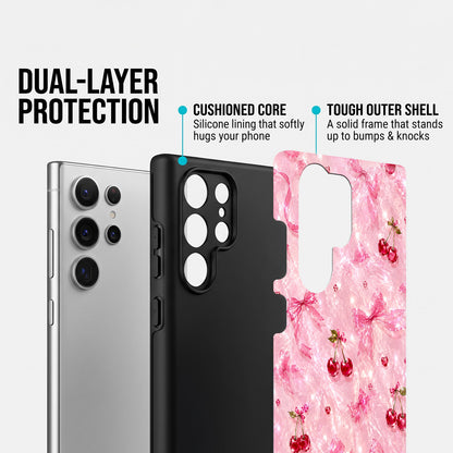 Samsung Galaxy S24 Ultra 5G Pink Cherry Blossom Protective Case