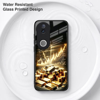 Vivo V50 5G Luxury Wealth Trader Acrylic Glass Back Case
