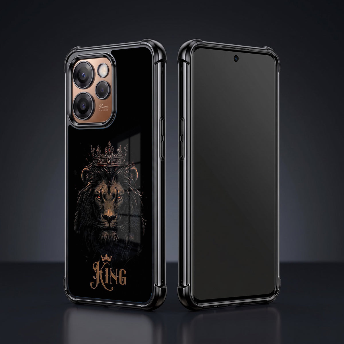 Oppo Reno 15 Pro Mini 5G Premium Crowned Lion Airbags Printed Back Case