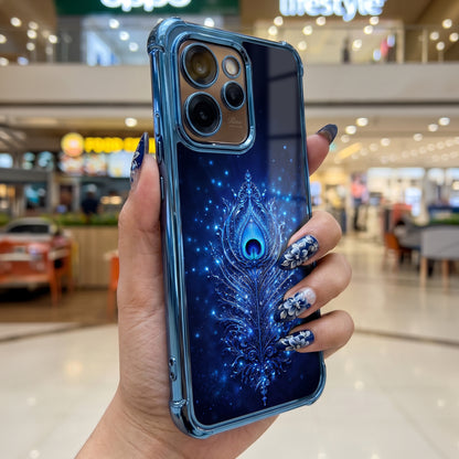Oppo Reno 15 Pro Mini 5G Premium Peacock Feather Airbags Printed Back Case