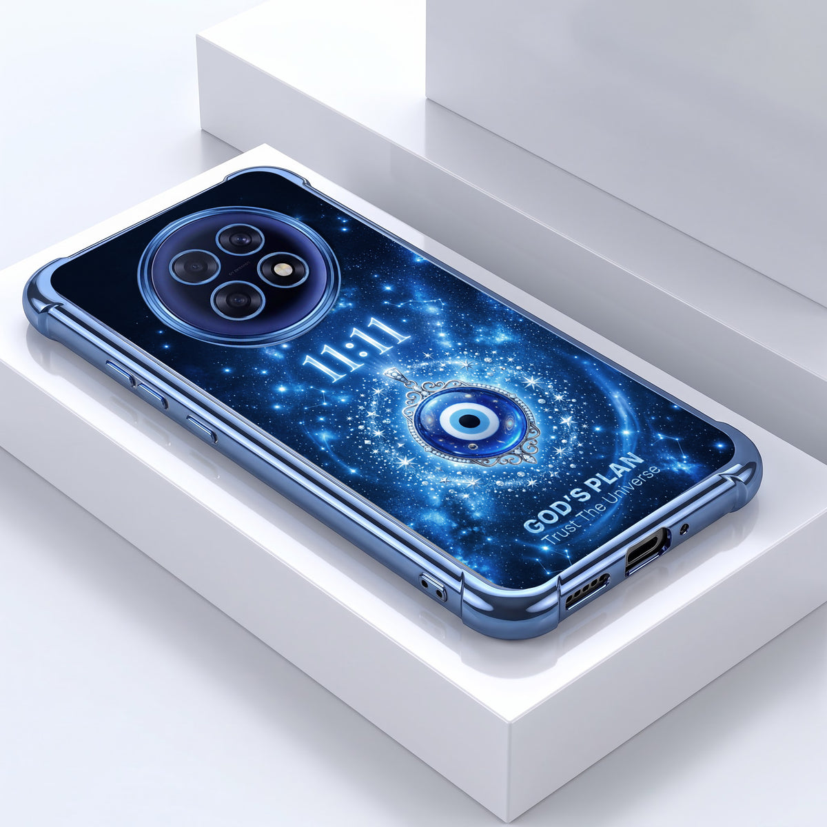 Oppo F31 Pro+ 5G Premium God’s Plan Evil Eye Airbags Printed Back Case