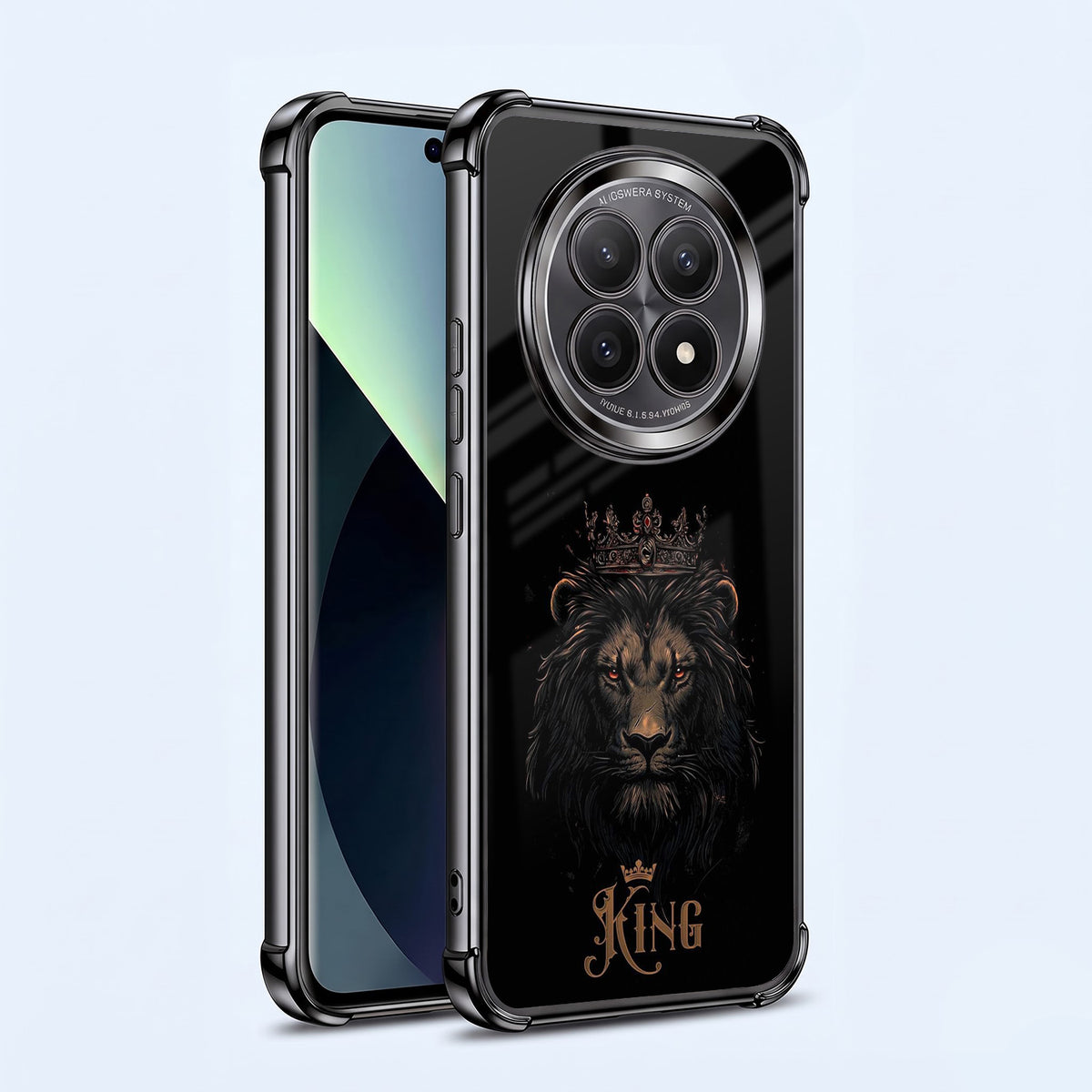 Oppo F29 5G Premium Crowned Lion Airbags Printed Back Case