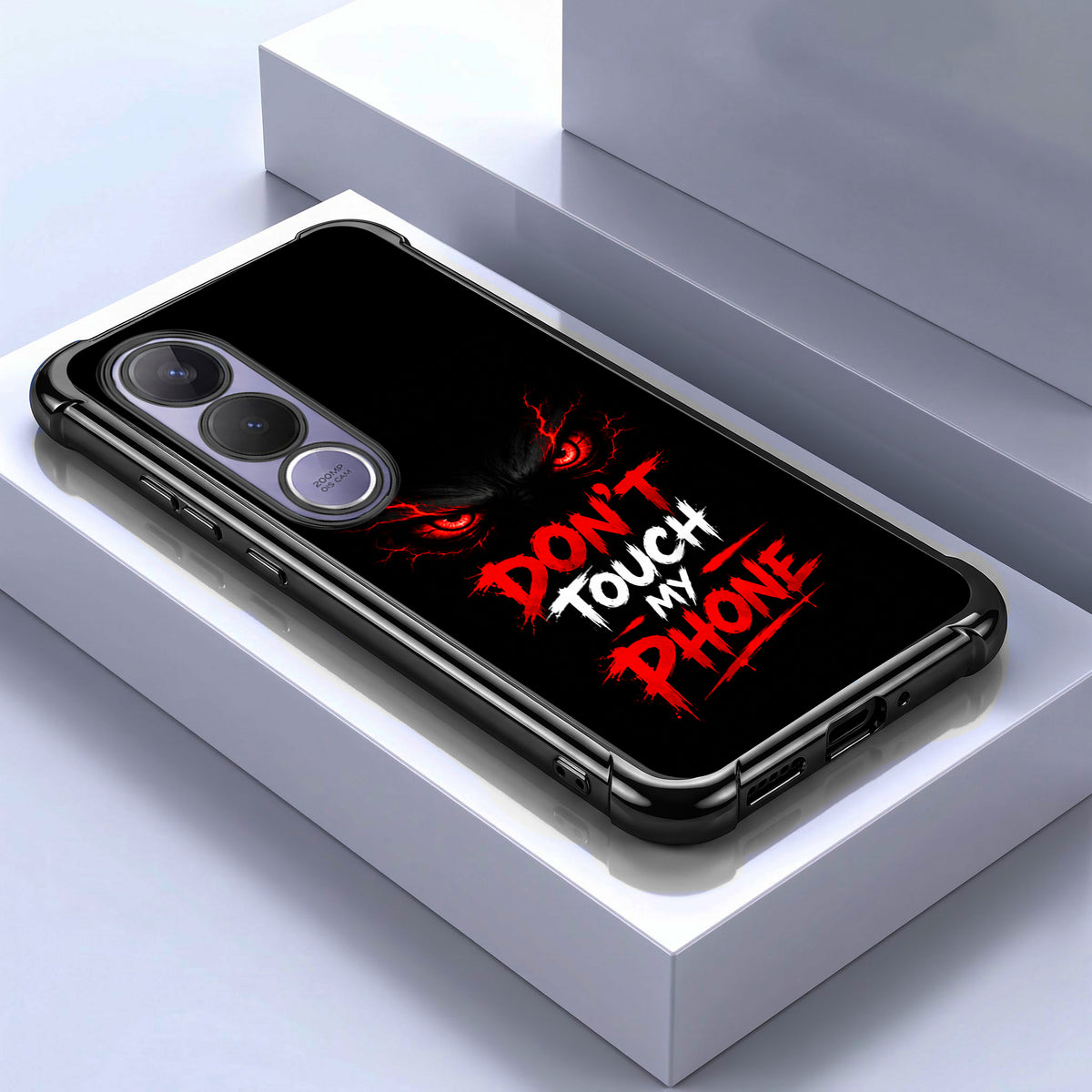 Vivo V70 FE 5G Don't Touch My Phone Airbags Printed Back Case