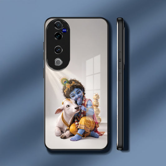 Vivo V40 Pro 5G Bal Krishna Blessings Acrylic Glass Back Case
