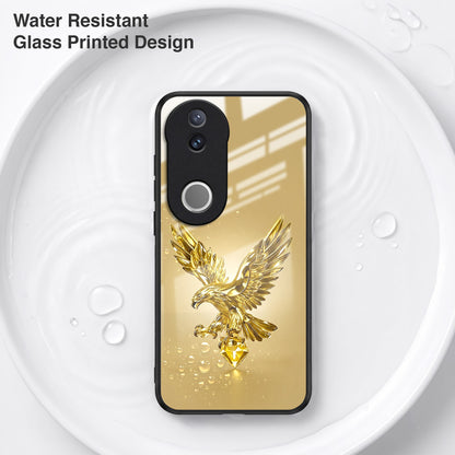 Vivo V50 5G Golden Eagle Acrylic Glass Back Case