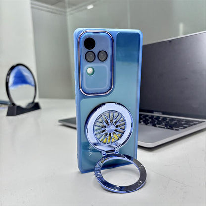 Vivo V30 Pro 5G Luxury Metal Camera Ring Protective Stress Buster Wheel 2.0 Back Cover
