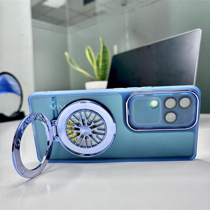 Vivo V30 Pro 5G Luxury Metal Camera Ring Protective Stress Buster Wheel 2.0 Back Cover