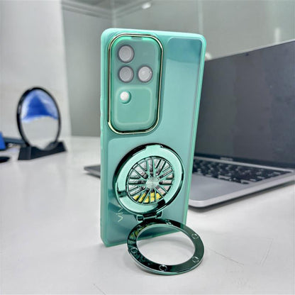 Vivo V30 Pro 5G Luxury Metal Camera Ring Protective Stress Buster Wheel 2.0 Back Cover