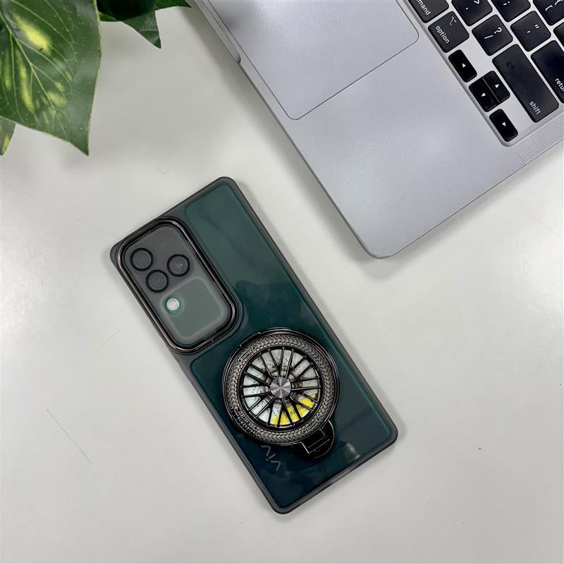 Vivo V30 Pro 5G Luxury Metal Camera Ring Protective Stress Buster Wheel 2.0 Back Cover