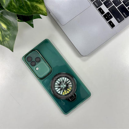 Vivo V30 Pro 5G Luxury Metal Camera Ring Protective Stress Buster Wheel 2.0 Back Cover