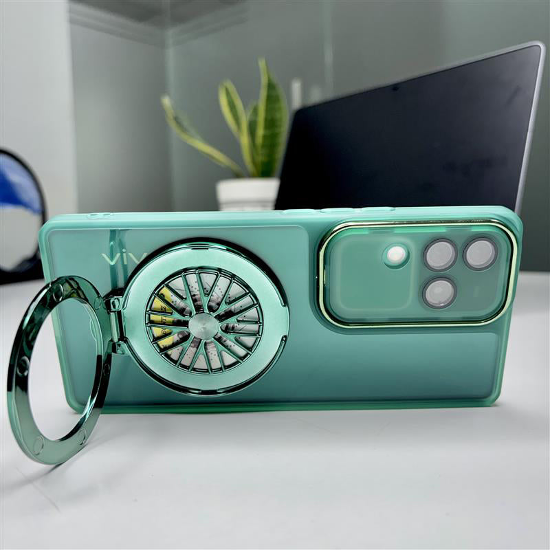 Vivo V30 Pro 5G Luxury Metal Camera Ring Protective Stress Buster Wheel 2.0 Back Cover