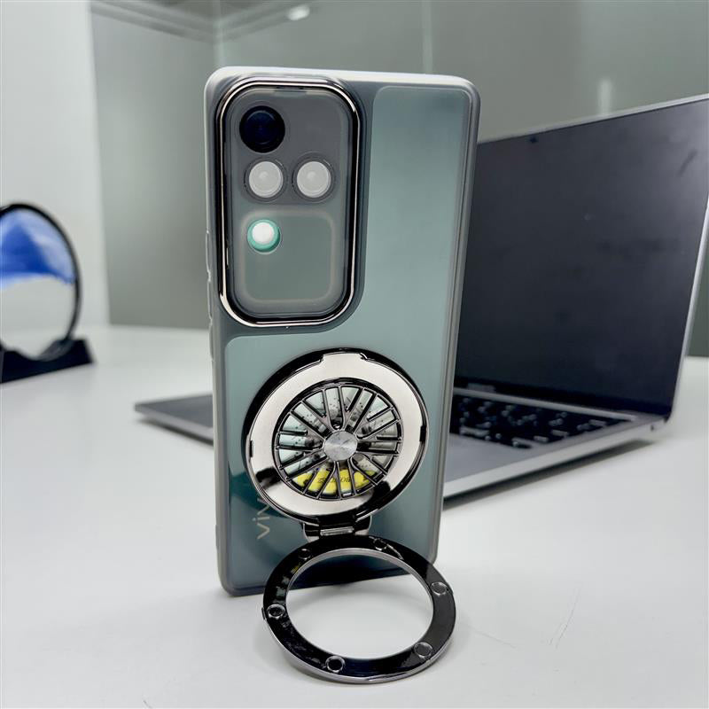 Vivo V30 Pro 5G Luxury Metal Camera Ring Protective Stress Buster Wheel 2.0 Back Cover