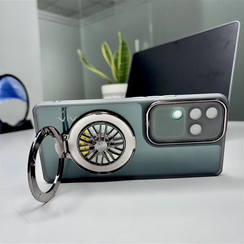 Vivo V30 Pro 5G Luxury Metal Camera Ring Protective Stress Buster Wheel 2.0 Back Cover