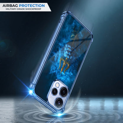 Oppo Reno 15 5G Premium Golden Trishul Airbags Printed Back Case