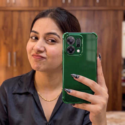 Oppo Reno 14 5G Green Phantom Power Airbags Printed Back Case
