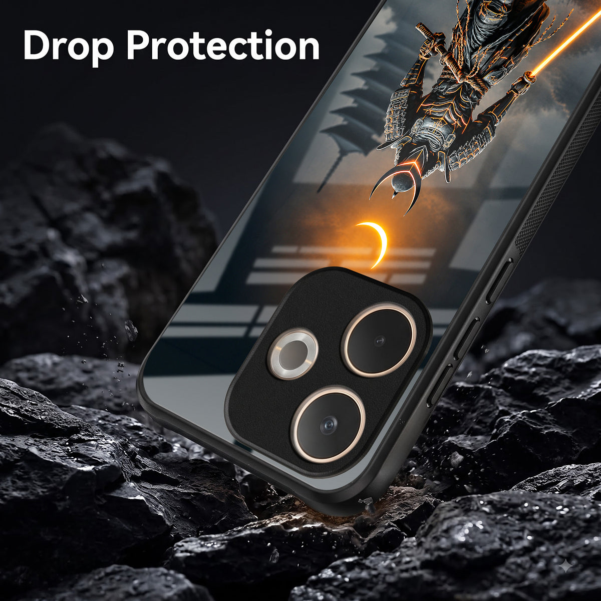 Oppo A5 Pro 5G Samurai Warrior Acrylic Glass Back Case