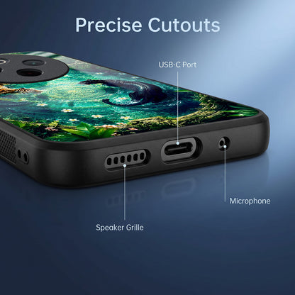 Vivo T4 5G Tiger & Panther Mystic Acrylic Glass Back Case